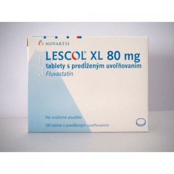 Лескол XL (Lescol) 80 мг, 28 таблеток